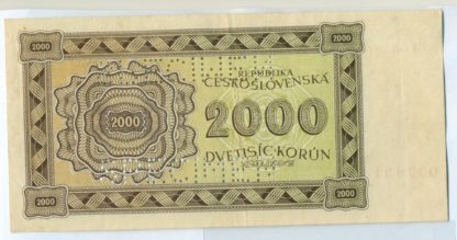 2000 K 1945 série 4 Go (Slovensko) - bankovní vzor - Image 2