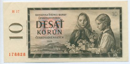 10 Kčs 1960 série H 17