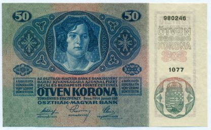 50 Kronen 1914 série 1077 - Image 2