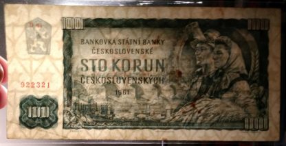 100 Kčs 1961 série D 41 (náhradní série) - Image 3