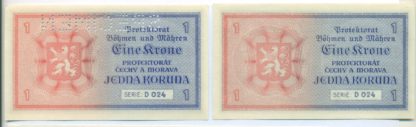 1 K 1940 série D 24 (obě) - neperforovaná i perforovaná - Image 2