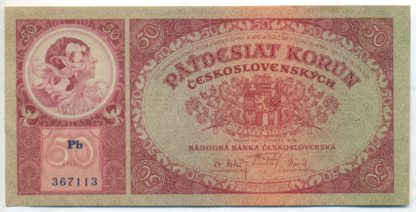 50 Kč 1929 série Pb