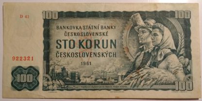 100 Kčs 1961 série D 41 (náhradní série)