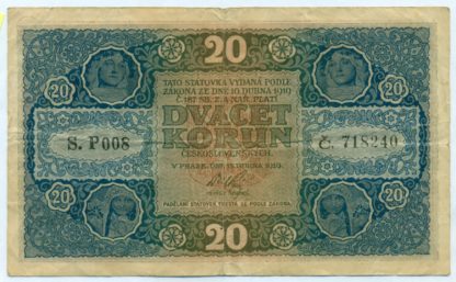 20 Kč 1919 série P 008 - Image 2