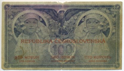 100 Kč 1919 série 002