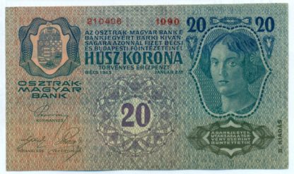 20 Kronen 1913 (II. vydání) série 1090 - Image 2