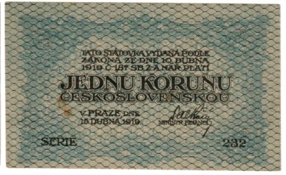 1 Kč 1919 série 232