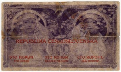 100 Kč 1919 série 016 - padělek