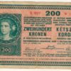 200 Kronen / Korona 1918 série B 1027 (platná na našem území)