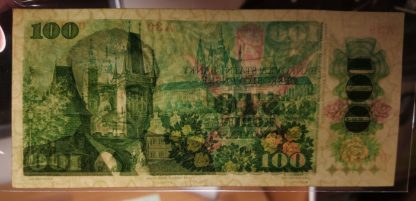 100 Kčs 1989 série A 30 (vzácnější vyšší série) - Image 3