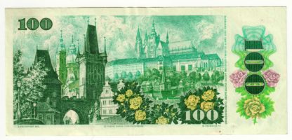 100 Kčs 1989 série A 30 (vzácnější vyšší série) - Image 2