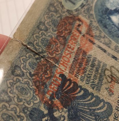 1000 K 1902 přetisk "DEUTSCHÖSTERREICH" + "NOTE ECHT, STEMPEL FALSCH" (Kopírovat) - Image 7