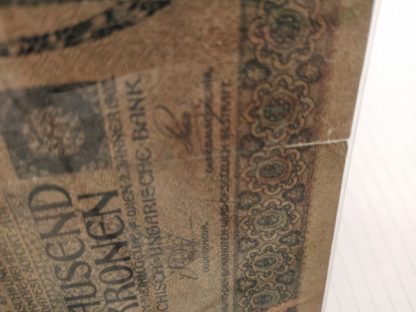 1000 K 1902 přetisk "DEUTSCHÖSTERREICH" + "NOTE ECHT, STEMPEL FALSCH" (Kopírovat) - Image 8